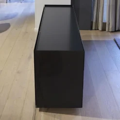 Interlübke Kommoden & Sideboards|Sideboard Jorel J 4036 Korpus Lack Matt 21 Anthrazit Front Glas Optiwhite Anthrazit S21 Lackiert