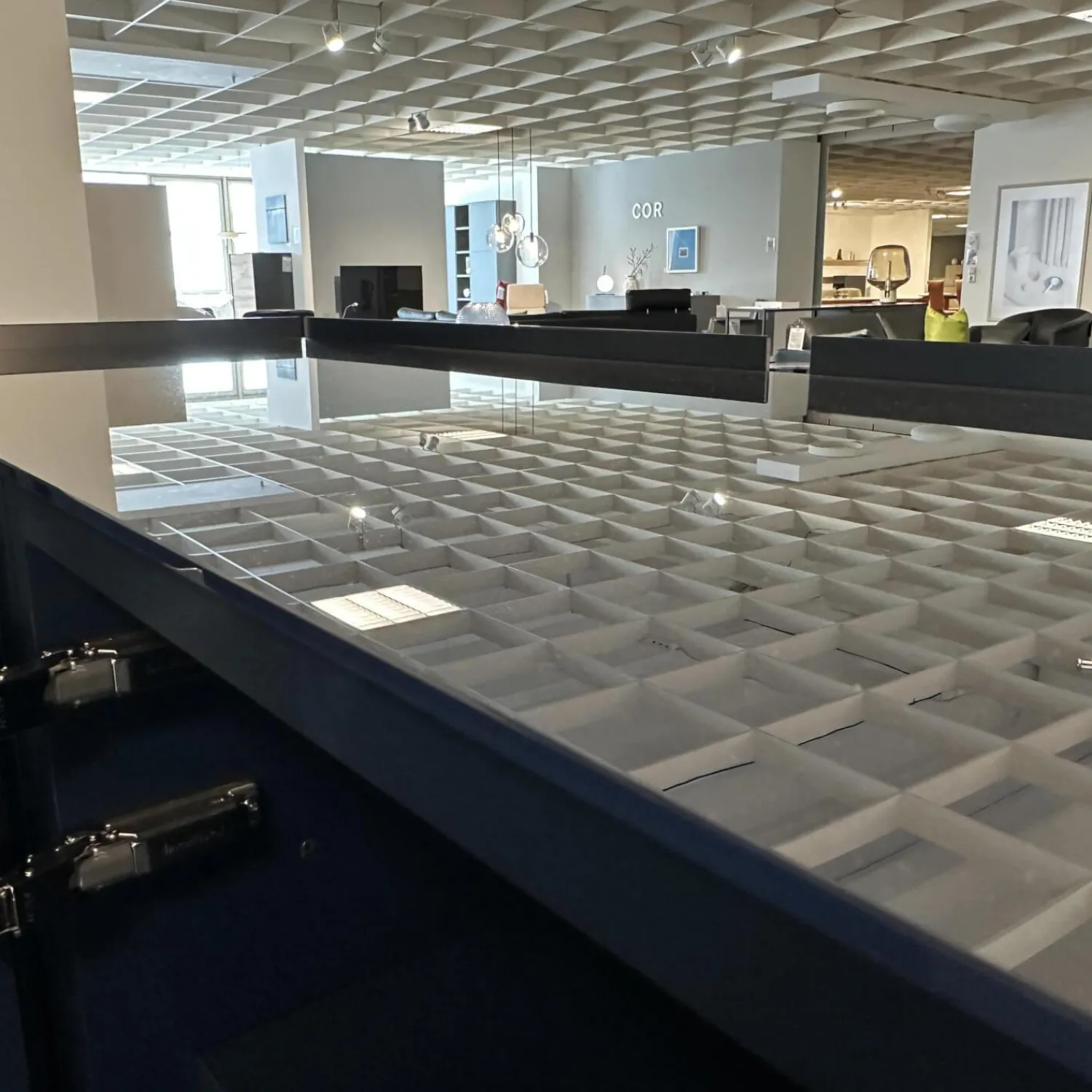 Interlübke Kommoden & Sideboards|Sideboard Jorel Reflect O71 Indigospiegel Lack M83 Navy Blau Mit Abdeckplatte