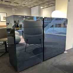 Interlübke Kommoden & Sideboards|Sideboard Jorel Reflect O71 Indigospiegel Lack M83 Navy Blau Mit Abdeckplatte