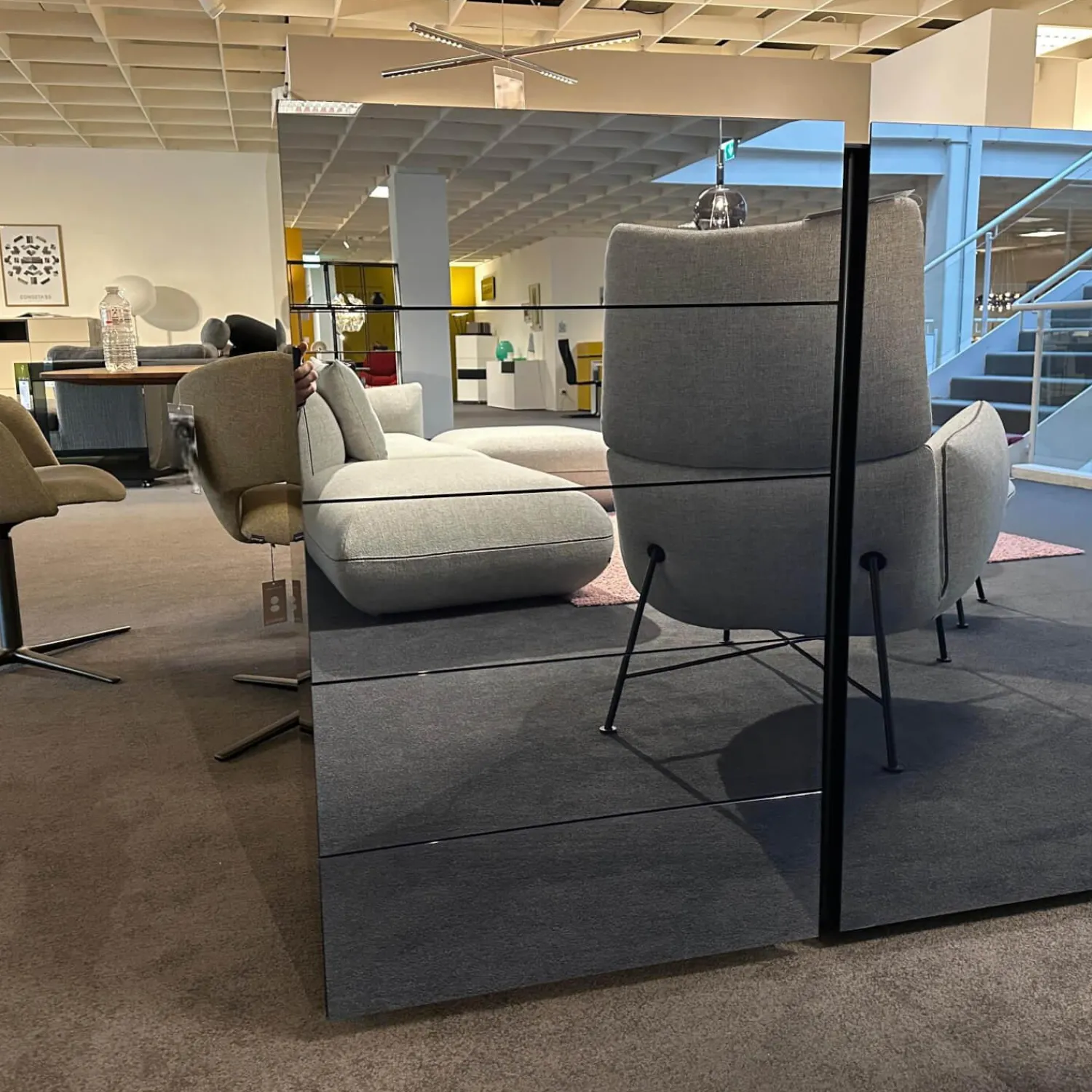 Interlübke Kommoden & Sideboards|Sideboard Jorel Reflect O71 Indigospiegel Lack M83 Navy Blau Mit Abdeckplatte