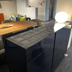 Interlübke Kommoden & Sideboards|Sideboard Jorel Reflect O71 Indigospiegel Lack M83 Navy Blau Mit Abdeckplatte