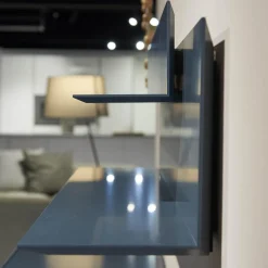 Interlübke Kommoden & Sideboards|Sideboard Just Cube Bold Lack Atlantic M82 Blau Und Winkelregalkombination Lilu Lack Atlantic M82 Blau