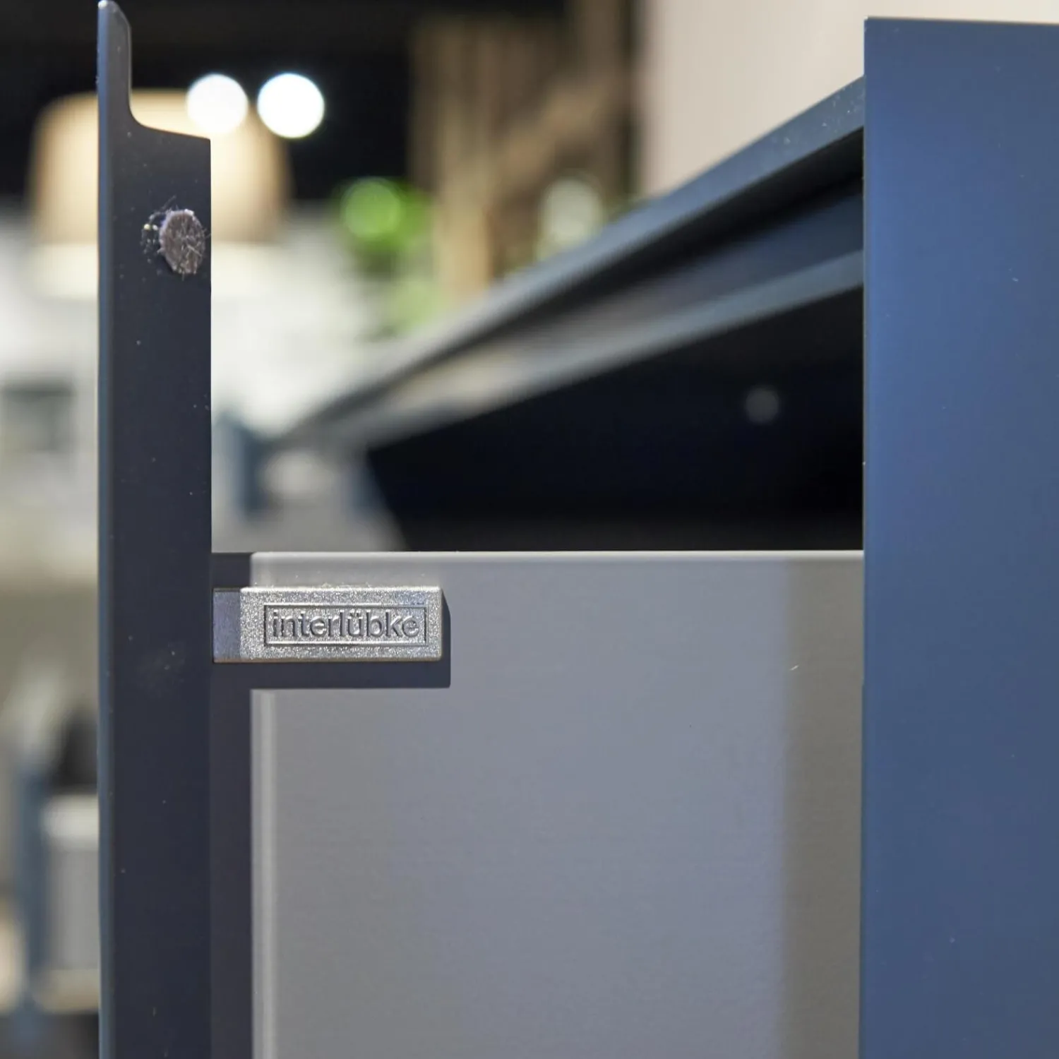 Interlübke Kommoden & Sideboards|Sideboard Just Cube Bold Lack Atlantic M82 Blau Und Winkelregalkombination Lilu Lack Atlantic M82 Blau