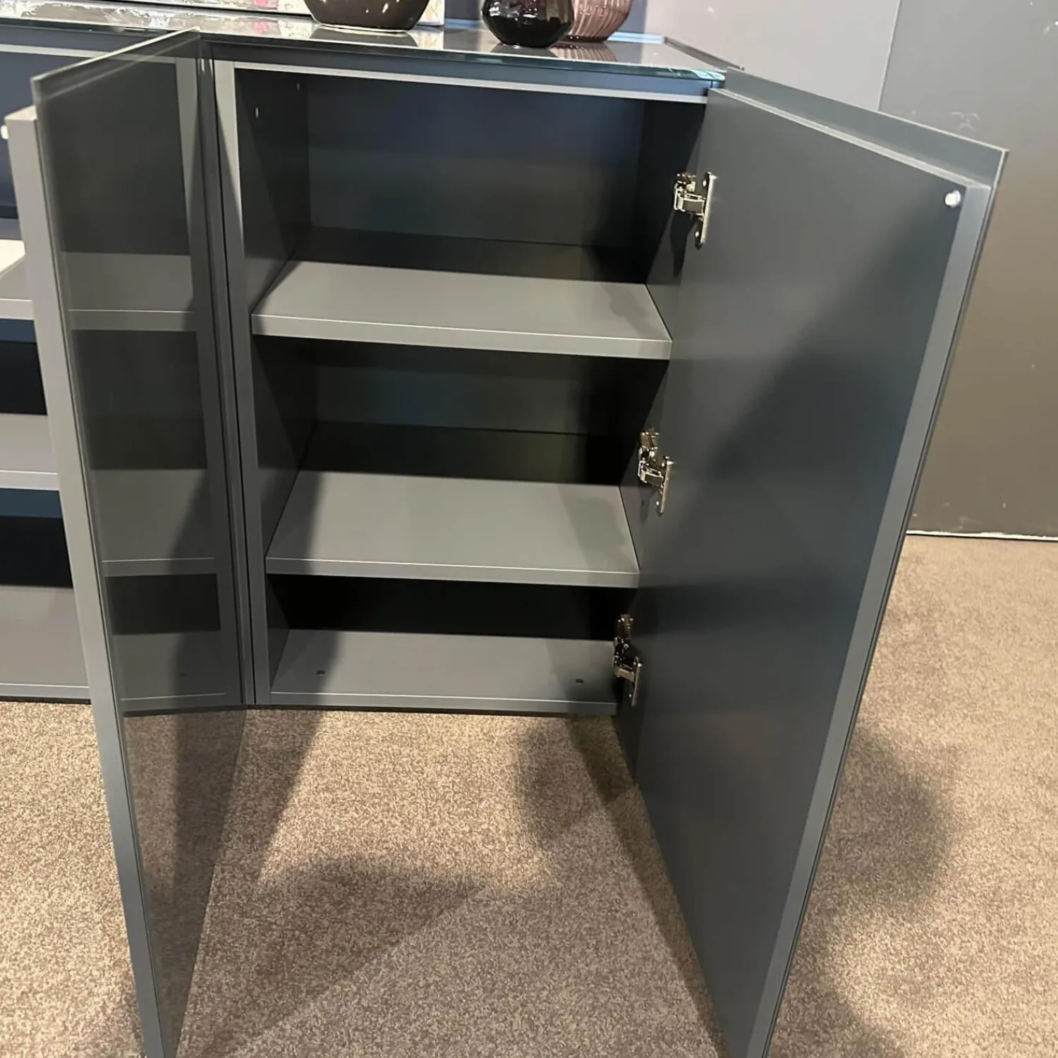 Interlübke Vitrinen & Highboards|Sideboard Just Cube Light Klarglas Atlantic S82 Inkl Beleuchtung