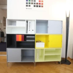 Montana Kommoden & Sideboards|Sideboard Lack Lemon Grün Tokyo Yellow Gelb Anthracite Fjord Grau Und New White Weiß