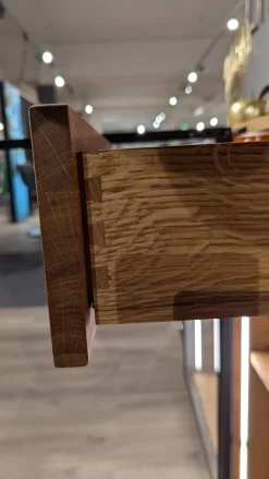 Wimmer Kommoden & Sideboards|Sideboard Linja 152250 Rustikale Asteiche Hartwachsöl Und Metall RAL Grau Braun Mit LED Beleuchtung Ohne Dekoration