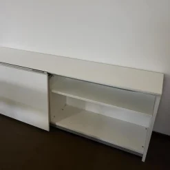 Vario Kommoden & Sideboards|Sideboard M9 Lack Premium Weiß Griff Aluminium Eloxiert Inklusive Einrichtungsset