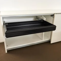 Vario Kommoden & Sideboards|Sideboard M9 Lack Premium Weiß Griff Aluminium Eloxiert Inklusive Einrichtungsset