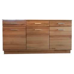 Eigene Herstellung Kommoden & Sideboards|Sideboard Massivholz Buchenholz Massiv Bügelgriffe Silberfarben