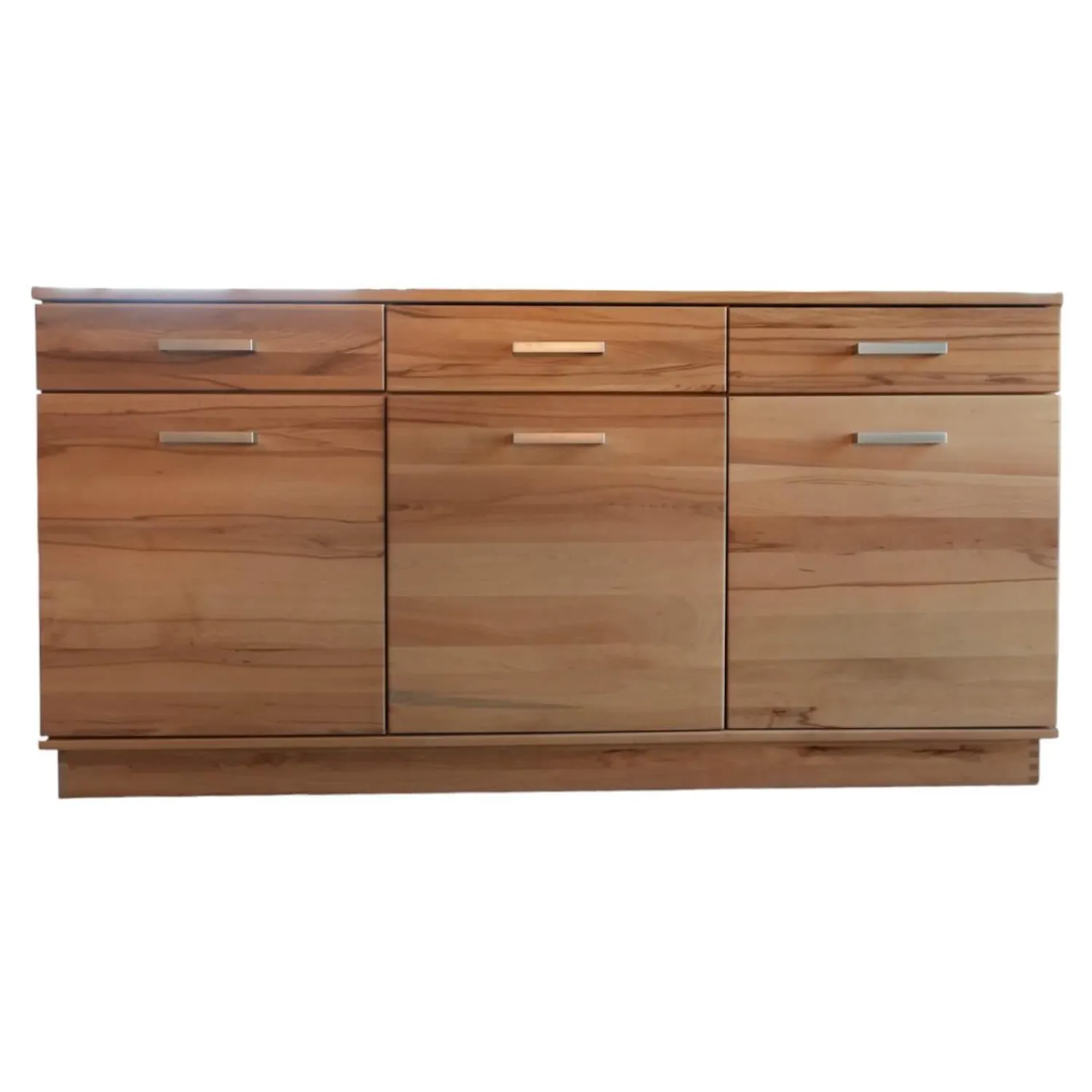 Eigene Herstellung Kommoden & Sideboards|Sideboard Massivholz Buchenholz Massiv Bügelgriffe Silberfarben