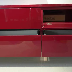 Interlübke Kommoden & Sideboards|Sideboard Mit 3er-Set Hängeboden Cube Rot