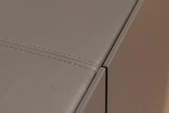 Interlübke Kommoden & Sideboards|Sideboard mit Vitrine Cube Light Lack Elephant M16 Glas Grauglas O75 Abdeckplatte Leder Quarz Grifflos