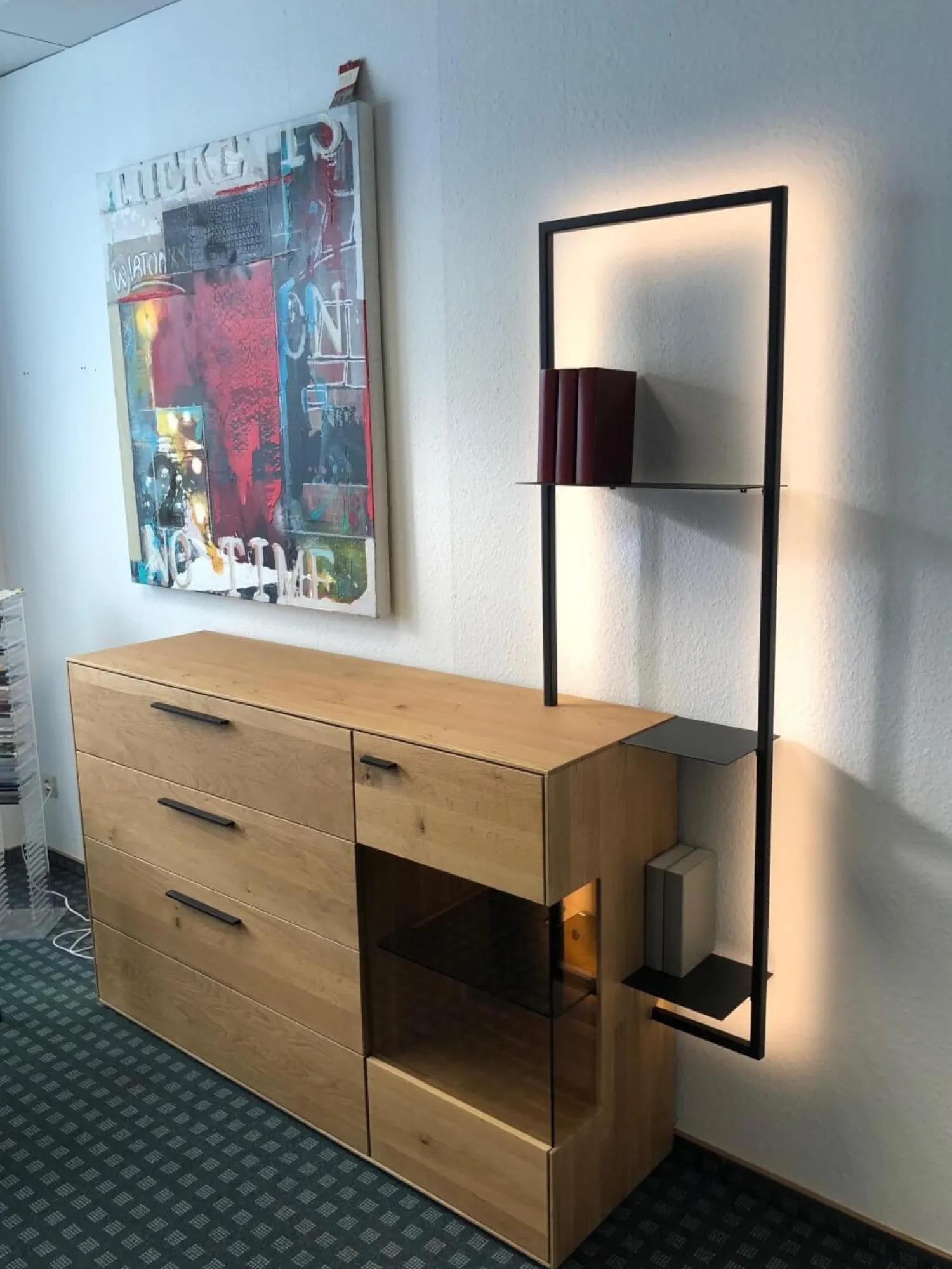 Wöstmann Kommoden & Sideboards|Sideboard Modell WM 1880 Wildeiche Massiv Soft Gebürstet