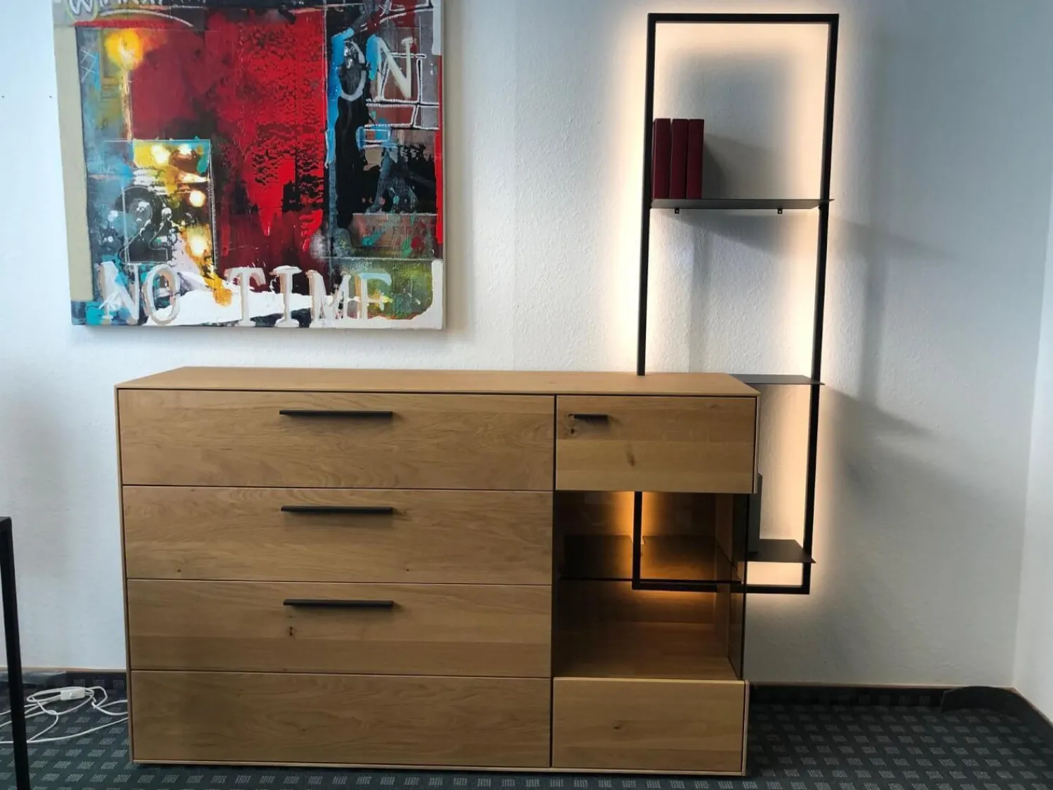 Wöstmann Kommoden & Sideboards|Sideboard Modell WM 1880 Wildeiche Massiv Soft Gebürstet