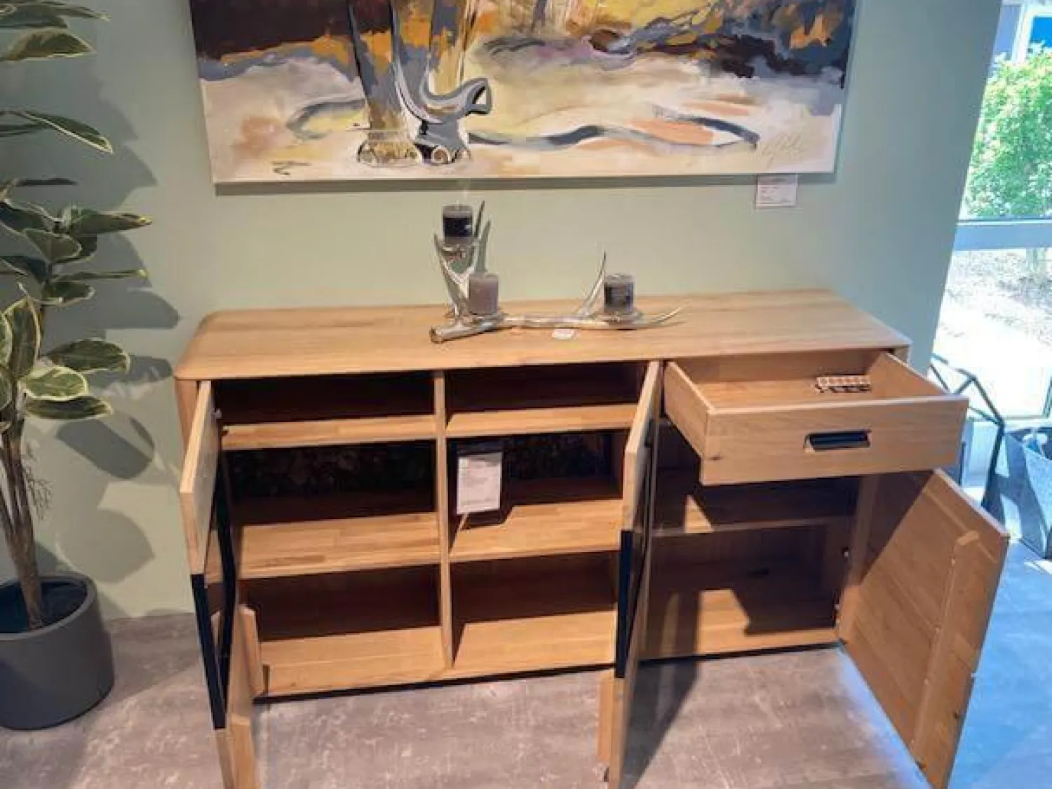 Wohn Concept Kommoden & Sideboards|Sideboard Montana Wildeiche Massiv Geölt