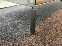 Piure Kommoden & Sideboards|Sideboard Nex MDF Grau Hochglanz Füße Dunkelgrau