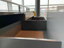 Piure Kommoden & Sideboards|Sideboard Nex MDF Grau Hochglanz Füße Dunkelgrau