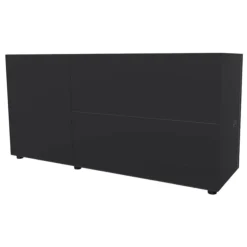 Piure Kommoden & Sideboards|Sideboard Nex Pur Lack 43 Coal Schwarz