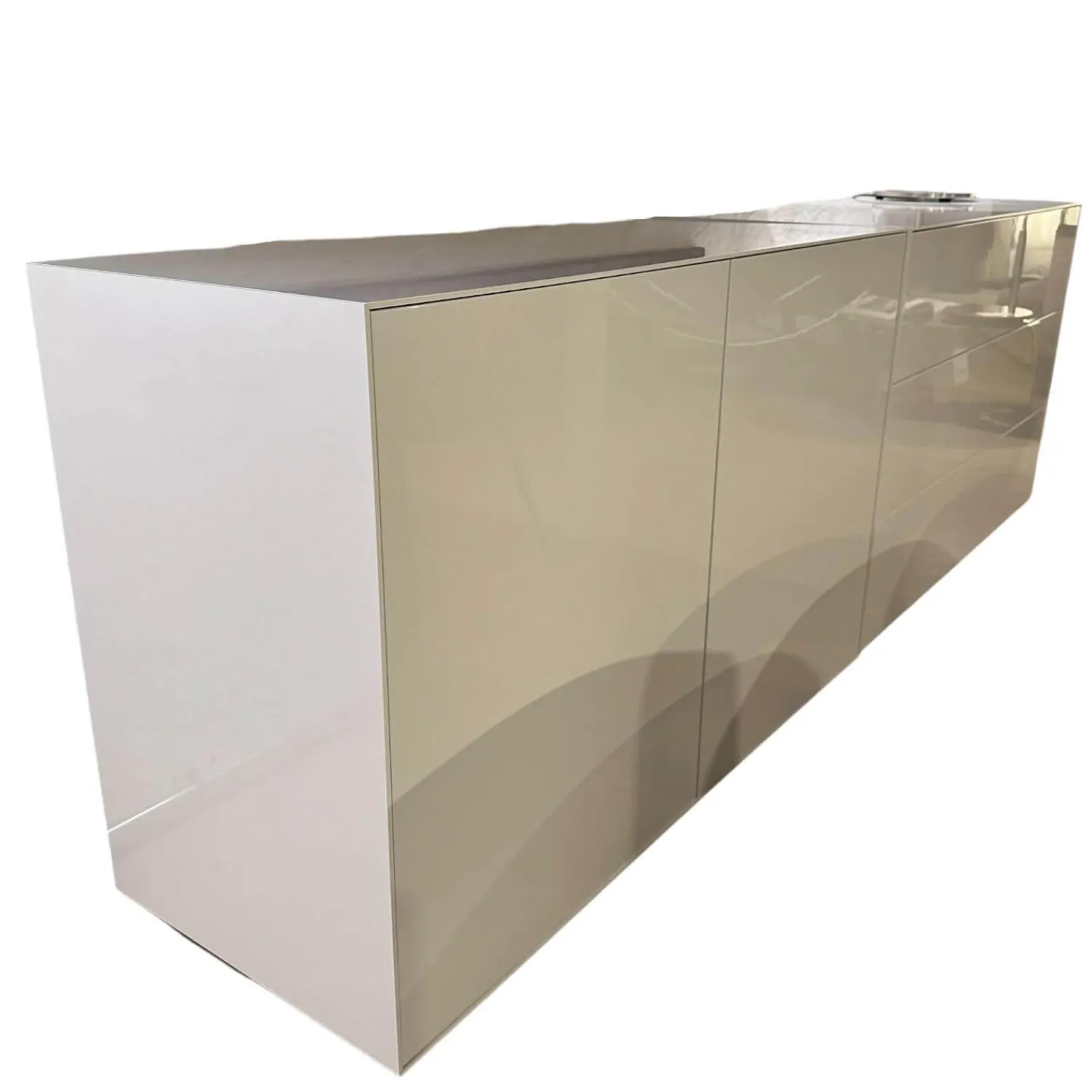 Piure Kommoden & Sideboards|Sideboard Nex Pure Box Lack Weiß Hochglanz