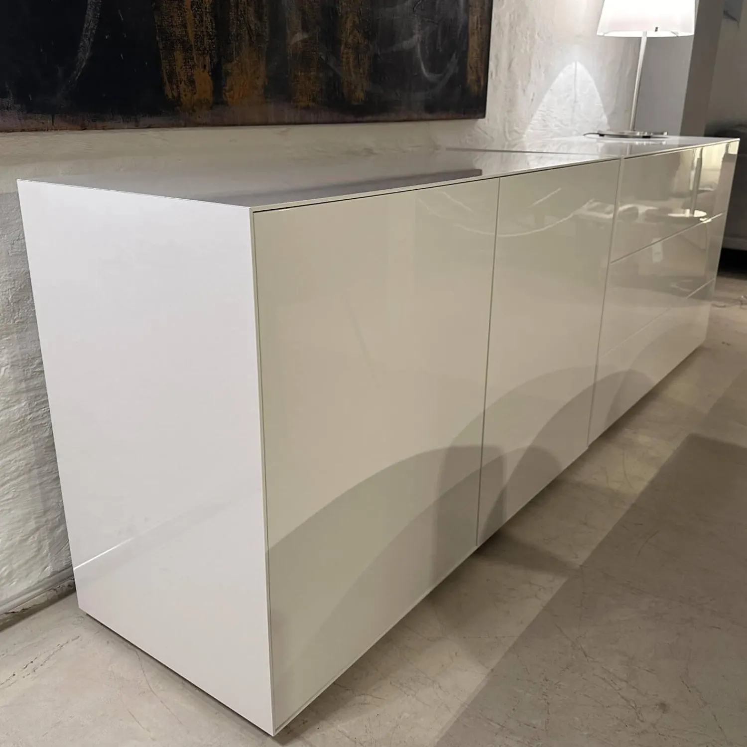 Piure Kommoden & Sideboards|Sideboard Nex Pure Box Lack Weiß Hochglanz