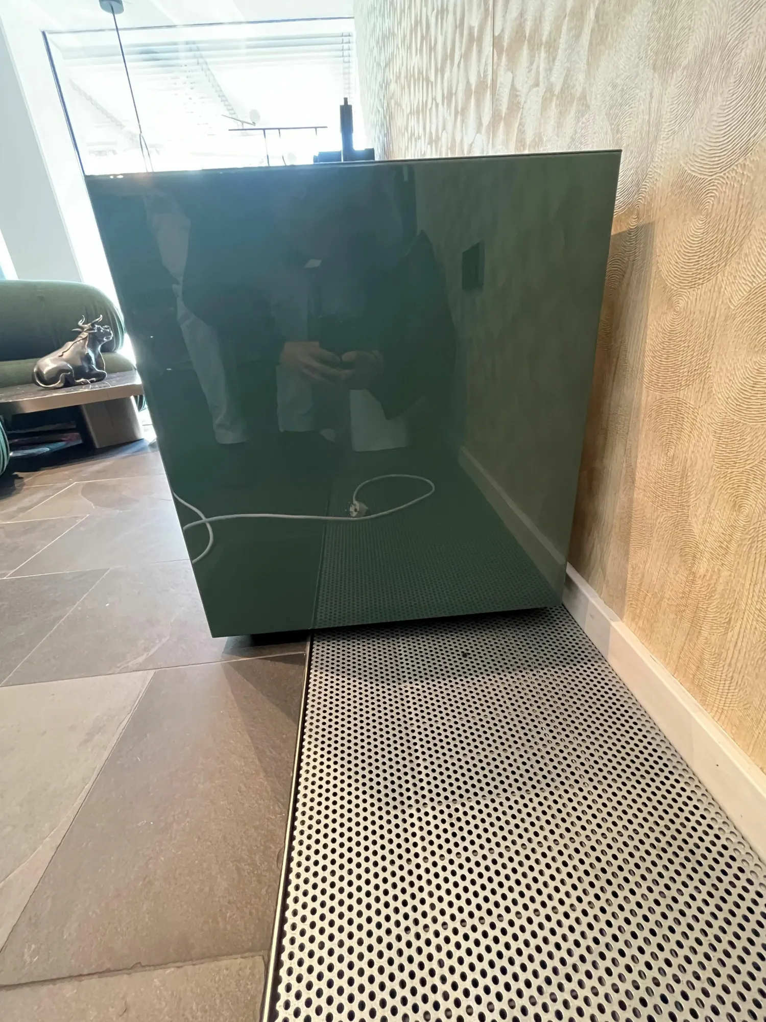 Piure Kommoden & Sideboards|Sideboard Nex Side Hochglanzlack Innen Mattlack Farbe Sage