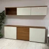 Ruoss Kommoden & Sideboards|Sideboard Nussbaum Glas Weiß Lackiert 9010 mit Hängeelement Claron