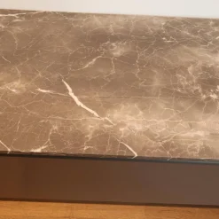 Molteni & C Kommoden & Sideboards|Sideboard Password Evolution Abdeckplatte Marmorplatte Orientgrau Korpus Melamin Batik Schiefergrau Gestell Zinnfarbig