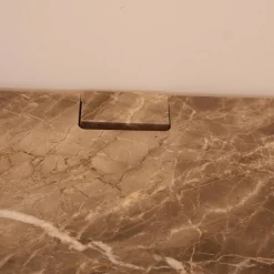 Molteni & C Kommoden & Sideboards|Sideboard Password Evolution Abdeckplatte Marmorplatte Orientgrau Korpus Melamin Batik Schiefergrau Gestell Zinnfarbig