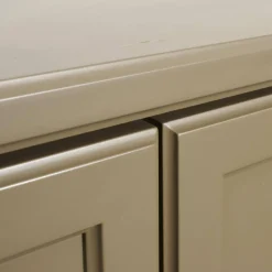 Cabinet Kommoden & Sideboards|Sideboard Pinato Mattlack Braun RAL Pianto Knoptgriffe Alusilber Glasböden