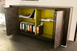 Capo D'Opera Kommoden & Sideboards|Sideboard Privacy Oberfläche Harz Toccaferro mit Galmei Metall-Effekt