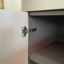 form1 Kommoden & Sideboards|Sideboard Pulse Stehend Außen A02 Ice Mattlack Innen A25 Taupe Mattlack