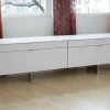 Piure Kommoden & Sideboards|Sideboard Side H o1 Hochglanz Weiß Kufengestell