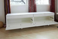 Piure Kommoden & Sideboards|Sideboard Side H o1 Hochglanz Weiß Kufengestell