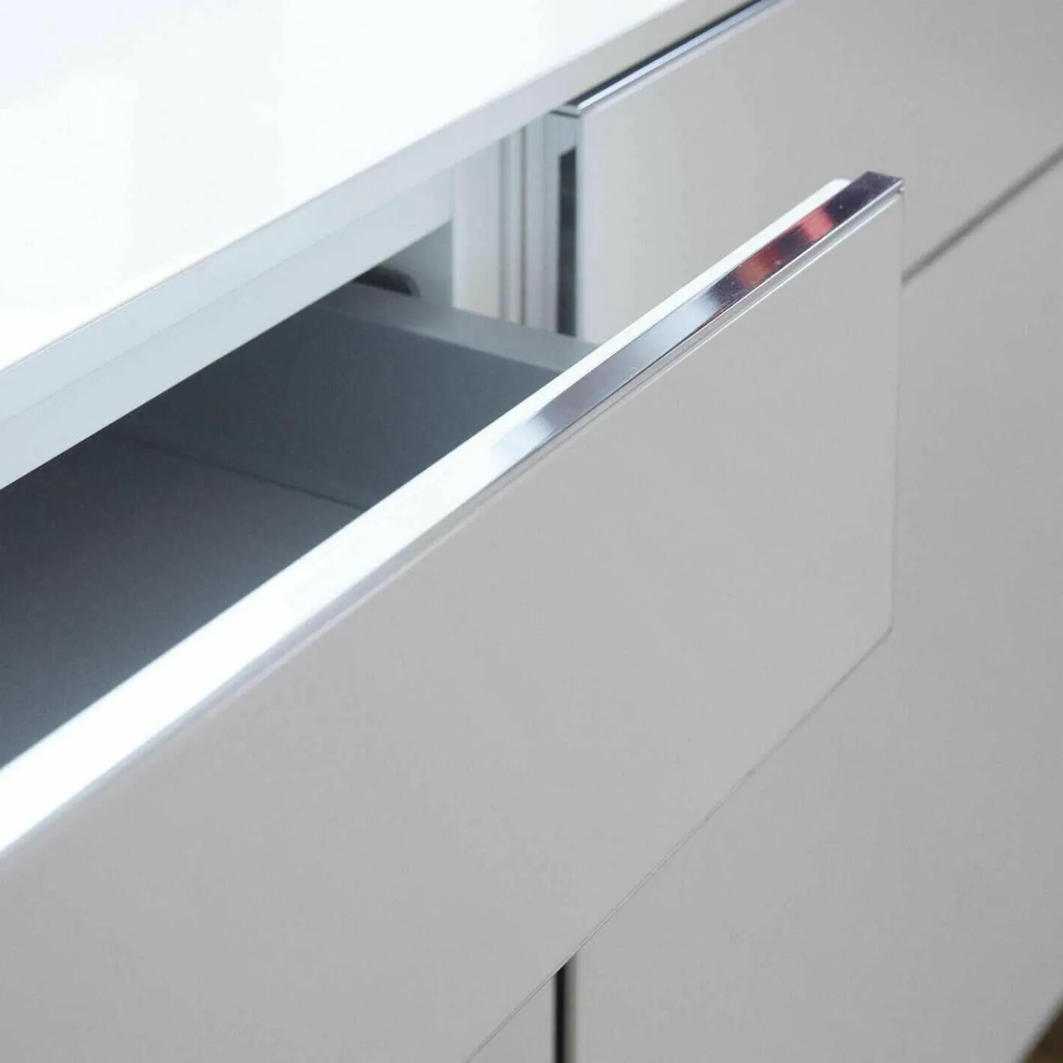 Piure Kommoden & Sideboards|Sideboard Side H o1 Hochglanz Weiß Kufengestell