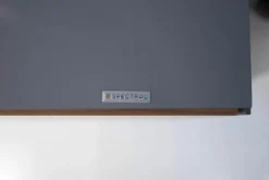 Spectral Smart Furniture Kommoden & Sideboards|Sideboard Side Model 1 Front Fenix Grigio Antrim Grau Und Amerikanische Walnuss Füße Schwarz