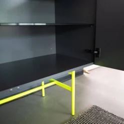 Kettnaker Kommoden & Sideboards|Sideboard Soma Beton Optik Grau Gestell Neon Gelb