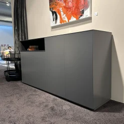 form1 Kommoden & Sideboards|Sideboard Stehend Eiche Furniert Grau Lackiert