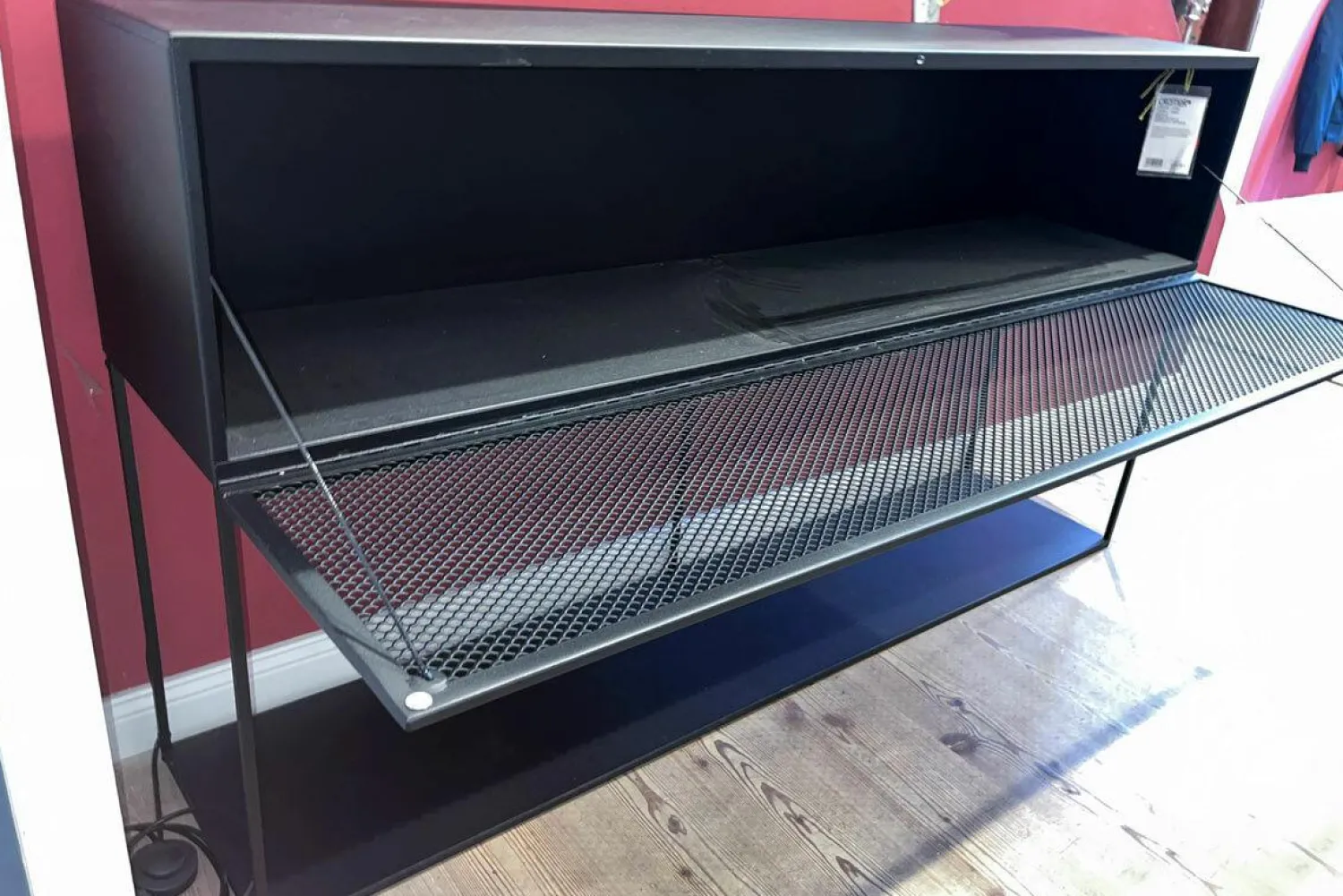 Zeus Kommoden & Sideboards|Sideboard Tristano Stahl Kupferschwarz Sandeffekt Epoxylackiert