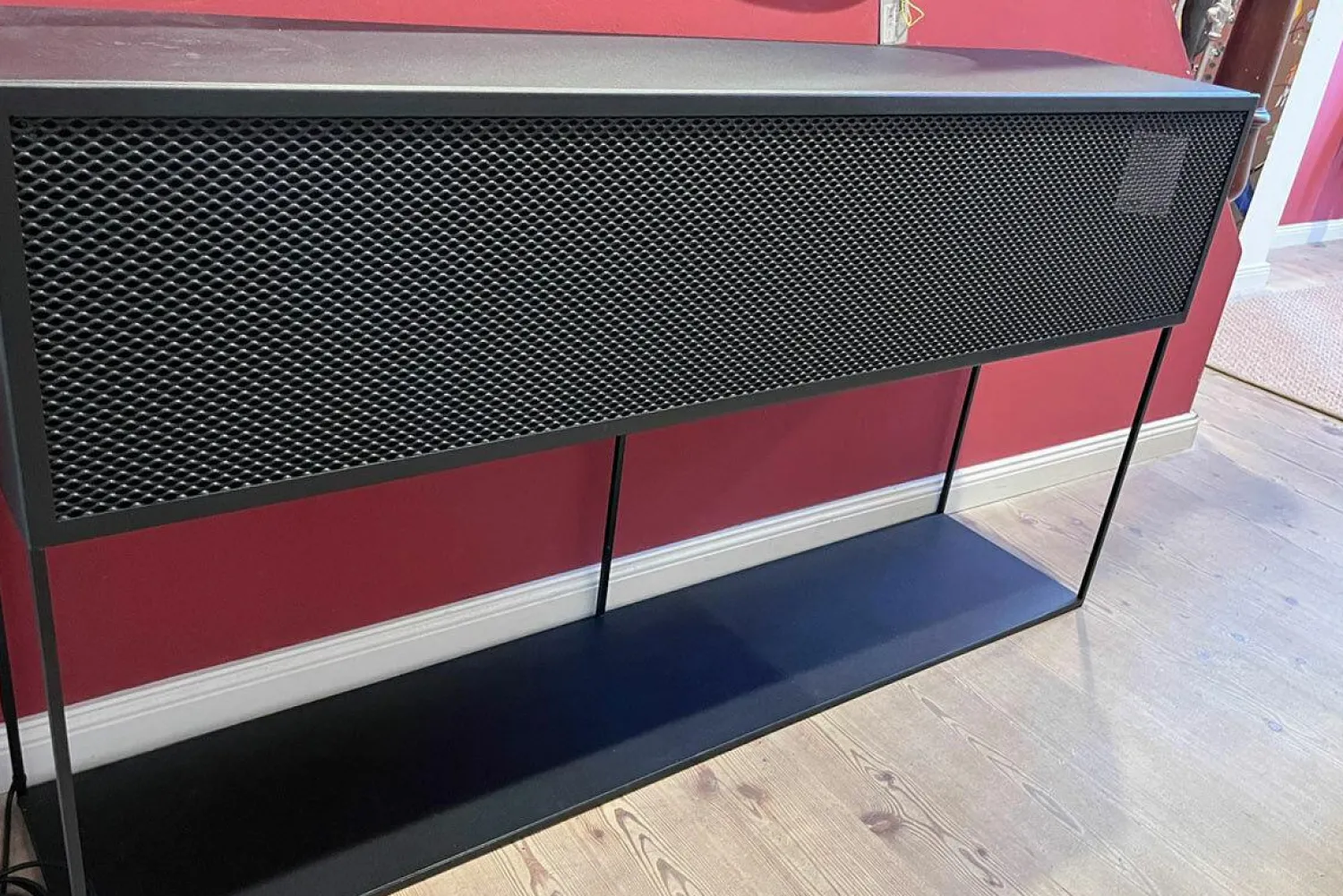 Zeus Kommoden & Sideboards|Sideboard Tristano Stahl Kupferschwarz Sandeffekt Epoxylackiert