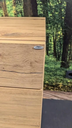 Voglauer Kommoden & Sideboards|Sideboard V Alpin AS22L A L Eiche Altholz Und Colorglas Anthrazit