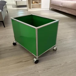 USM Haller Kommoden & Sideboards|Sideboard Weiß Grün mit Rollbox Grün