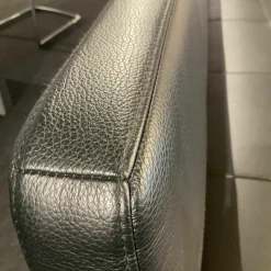 Girsberger Bänke|Sitzbank Carim Leder Donna 800 Schwarz Gestell Metall Schwarz Beschichtet