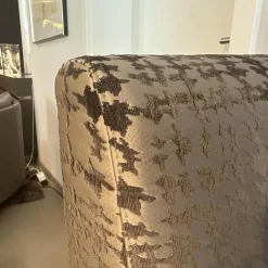 Bielefelder Werkstätten Bänke|Sitzbank Polo Dining Stoff Pisa Dunkelbeige Gestell Nussbaum