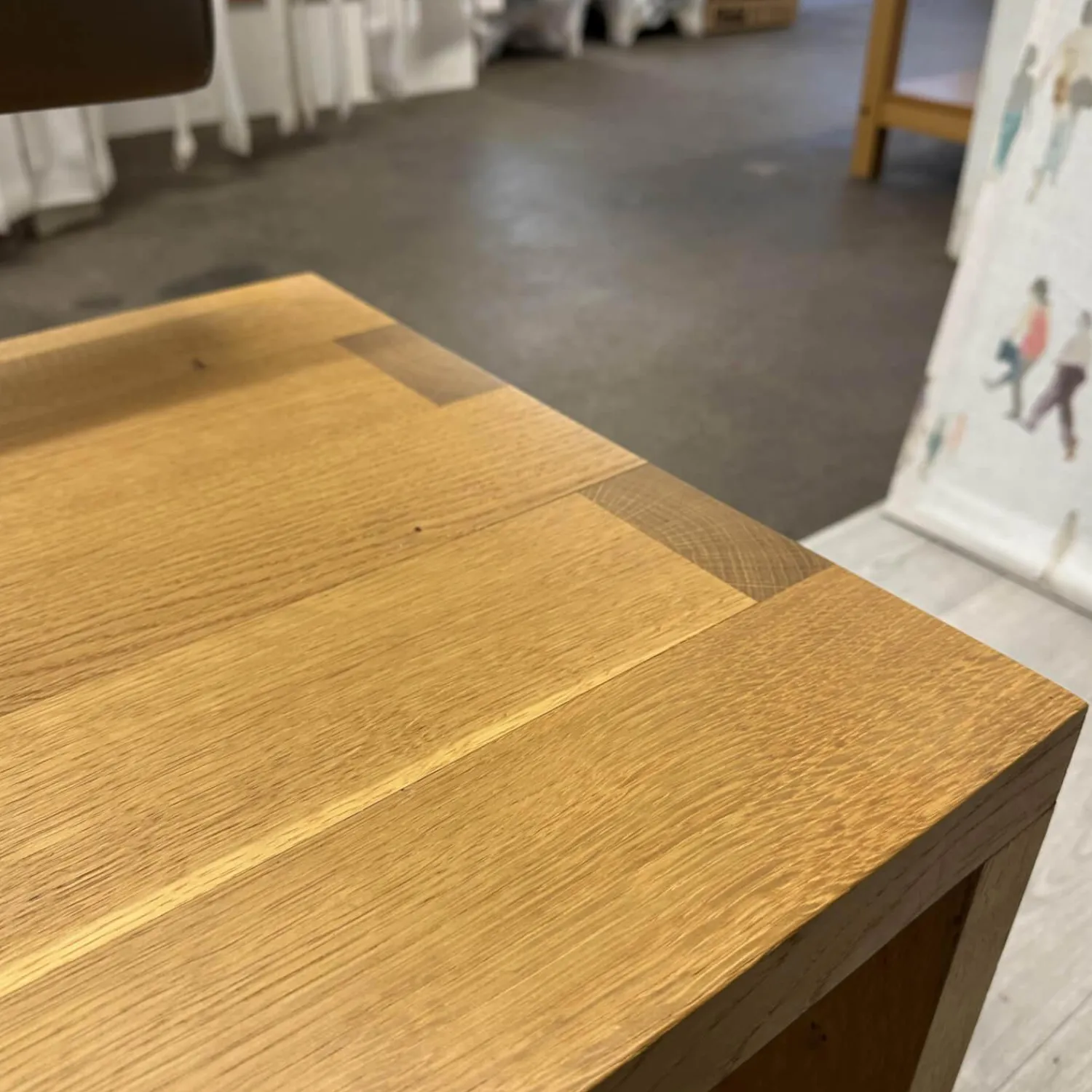 Janua Bänke|Sitzbank SC02 Europäische Eiche Natur Geölt Rückenteil Bezug Leder Elefant Anthrazit