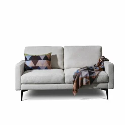 Cramer Polstermanufaktur 2-Sitzer-Sofas|2-Sitzer Sofa Altopiano Stoff AB Chill JAB 1026-071 Grau Füße Metall Schwarz Gepulvert