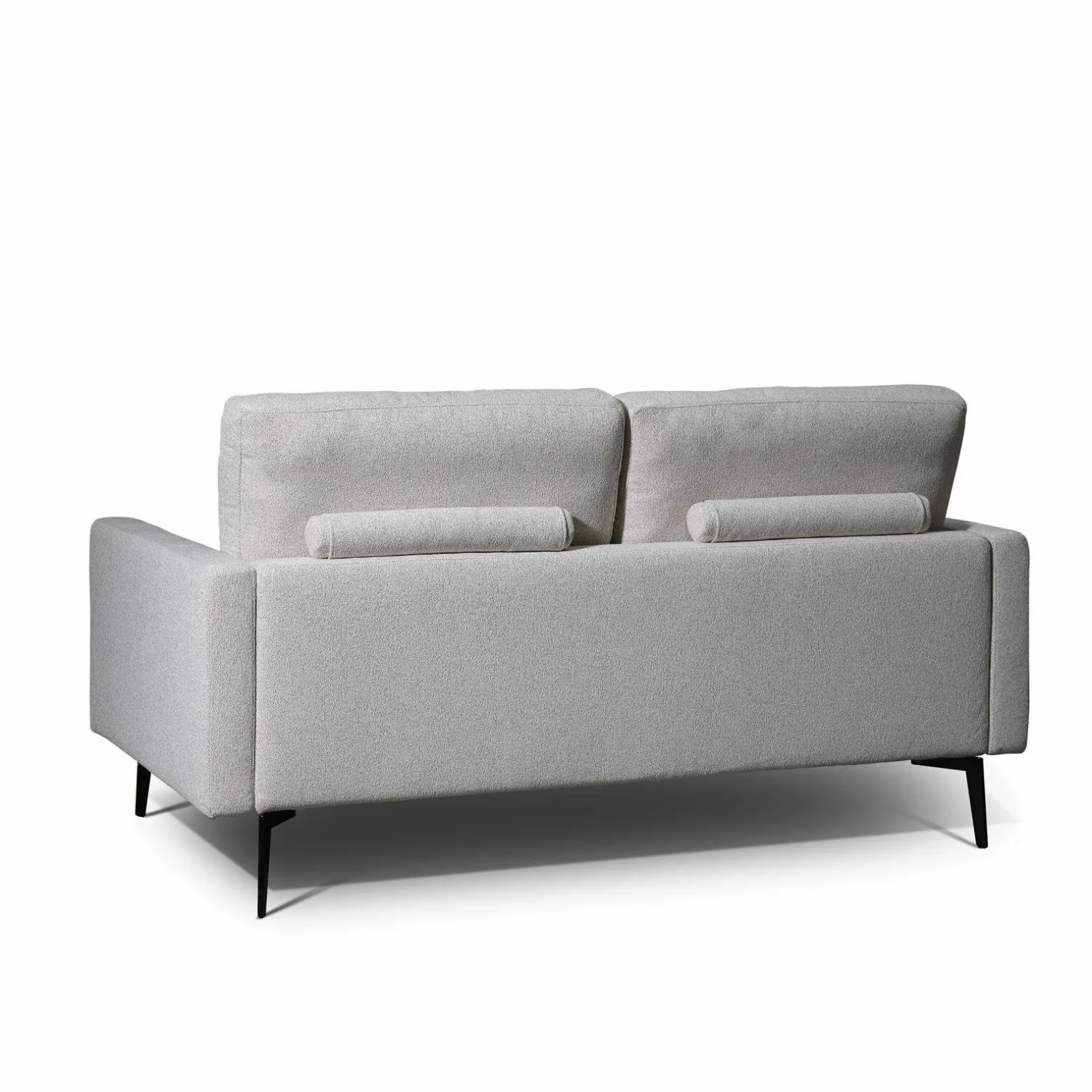 Cramer Polstermanufaktur 2-Sitzer-Sofas|2-Sitzer Sofa Altopiano Stoff AB Chill JAB 1026-071 Grau Füße Metall Schwarz Gepulvert
