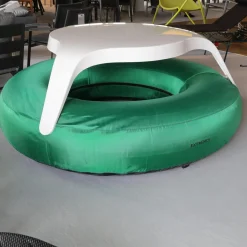 Extremis Loungemöbel|Sitzgruppe Donuts Autoreifen Grün Tisch Weiß