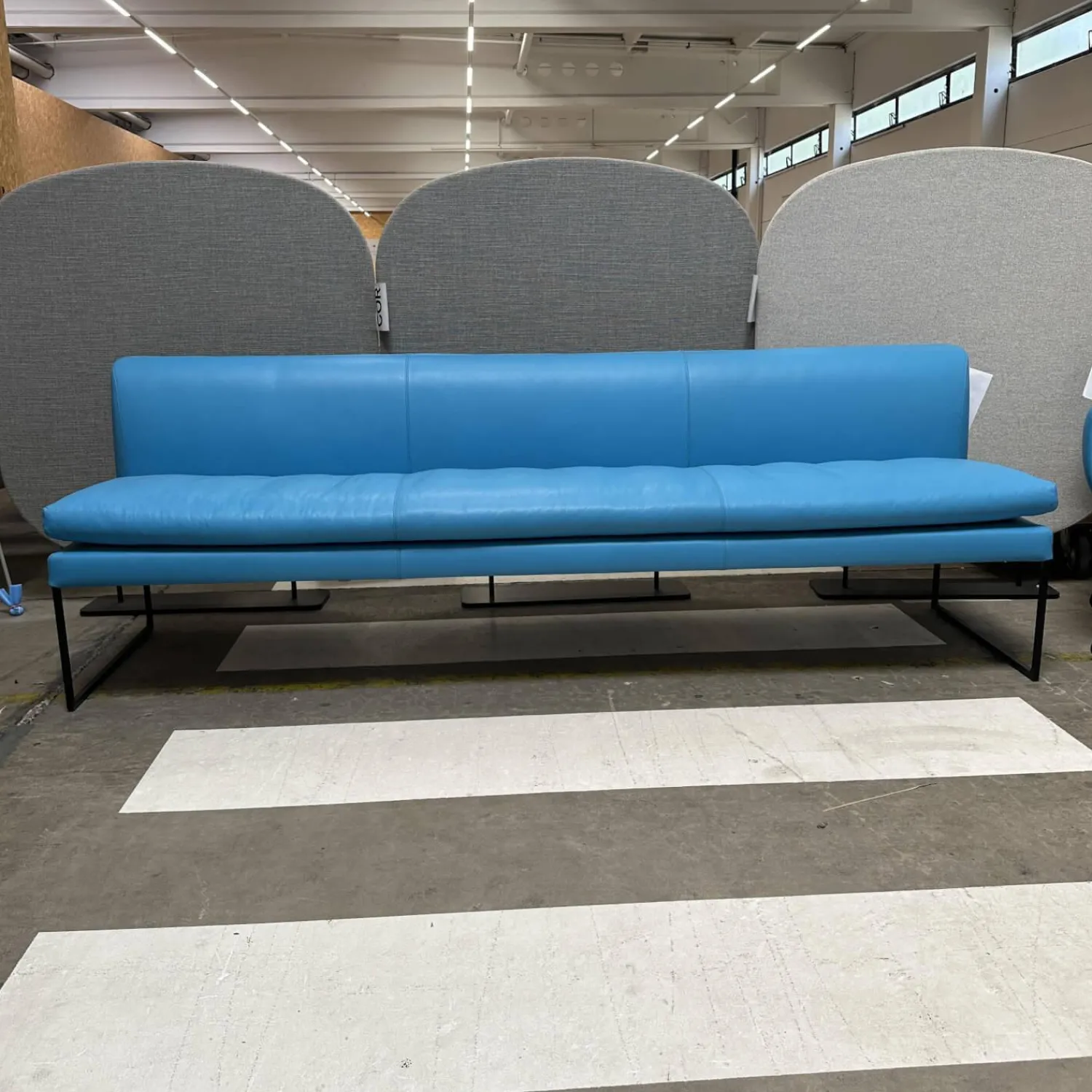 COR Stuhlsets|Sitzgruppe Jalis Und Mell Leder 109 Napoli 5856 Petrol Blau Gestell Draht Schwarz Pulverbeschichtet