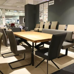 Niehoff Stuhlsets|Sitzgruppe Lavie Color Line Leder Napoli Anthrazit Und Schiefergrau Gestell Eisen Schwarz Ohne Tisch