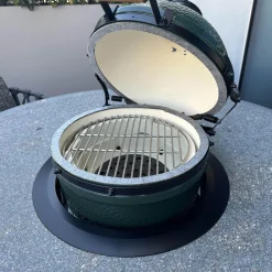 B&B Italia Essgruppen|Sitzgruppe Tisch Basket BC07 Porfido Verde Schwarz Grau Schwarz Stuhl Erica Geflecht Anthrazit Gestell Anthrazit Mit Grilltisch Bundle